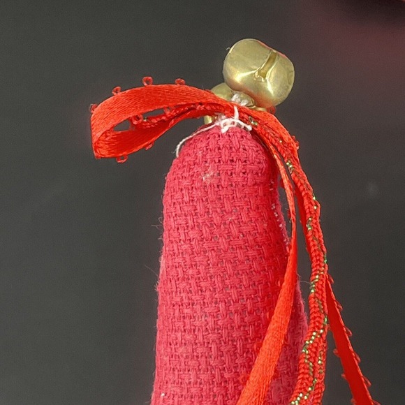 VINTAGE Cross Stitched Stuffed Plush Santa Claus Dolls Set 3 Christmas Decor - Picture 10 of 16